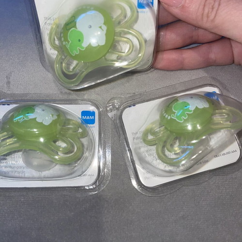 Baby set with MAM pacifiers and Acdo disposable changing pads