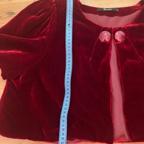 Ballet jacket like new, red bolero