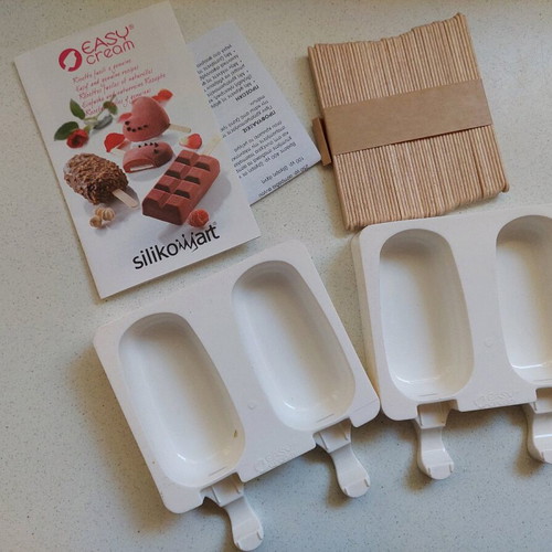 Silicone molds for popsicle ice cream unused