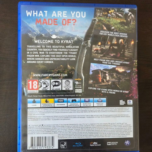 Far Cry 4 PS4 game like new