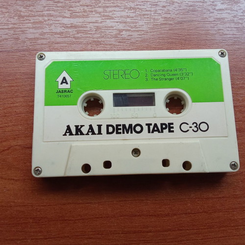 Akai Promo Demonstration Tape cassette used, 1980s, made in Japan