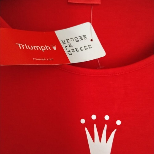 Triumph women's blouse new, red, size 44