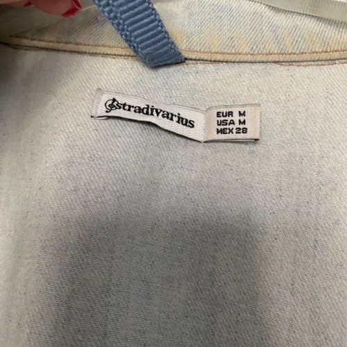 Stradivarius denim jacket size medium, 100% cotton, like new