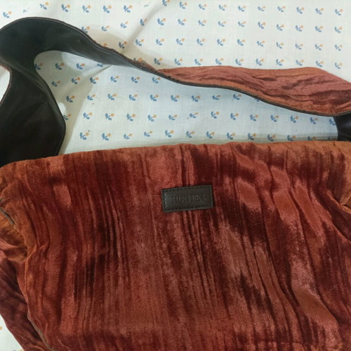 Velvet women's shoulder bag like new