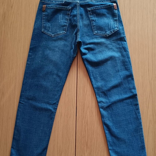 Men's Blue Regular Fit Jeans New, Thin Denim W32 L32