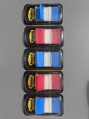 Post-it laminated page markers like new