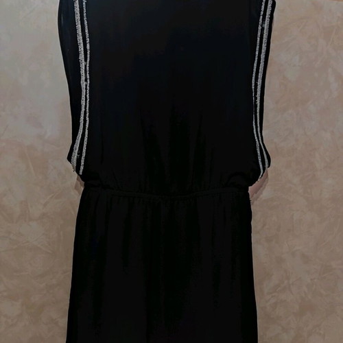 H&M dress used with sewn beads, black, size 36-M