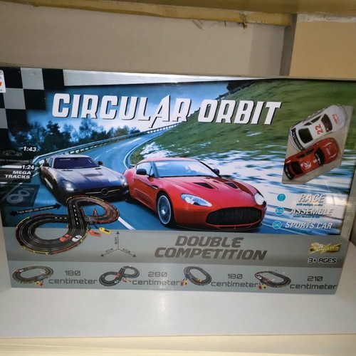 Electronic slot car track new, classic with cars 2 meters long