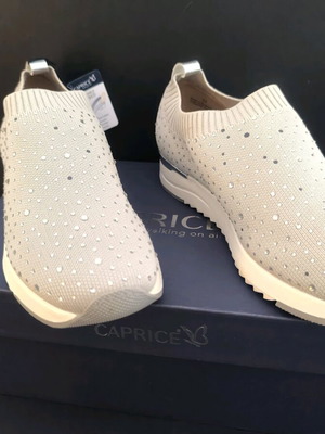 Caprice γυναικεία ανατομικά sneakers με στρας καινούργια Νο37 γκρι ασημί