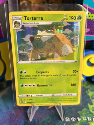 Torterra BRS Holo Pokemon card καινούργιο