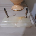 Pen holder with marble base used