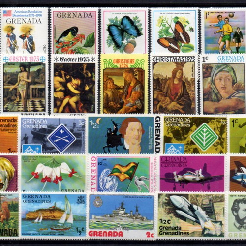 Grenada stamps used, mint condition, small values