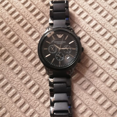 Emporio Armani men's watch, black