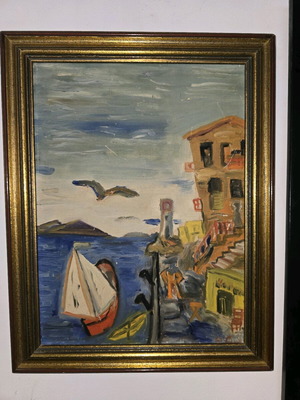 Signed oil painting on canvas like new