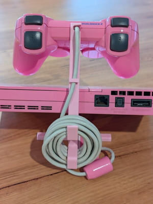 3D Printed Βάση Κονσόλας και Χειριστηρίου με Cable Management για PlayStation 2 Slim οριζόντια καινούργιο