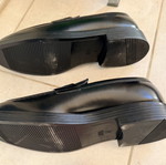 Zara Man black chunky penny loafers, size 43