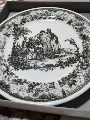 Collectible numbered plate 259/350, replica of Henri Decaisne artwork, new