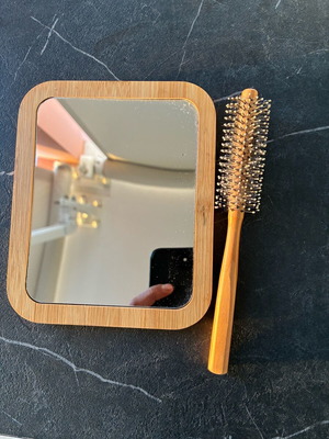 Small two-sided mirror like new with comb