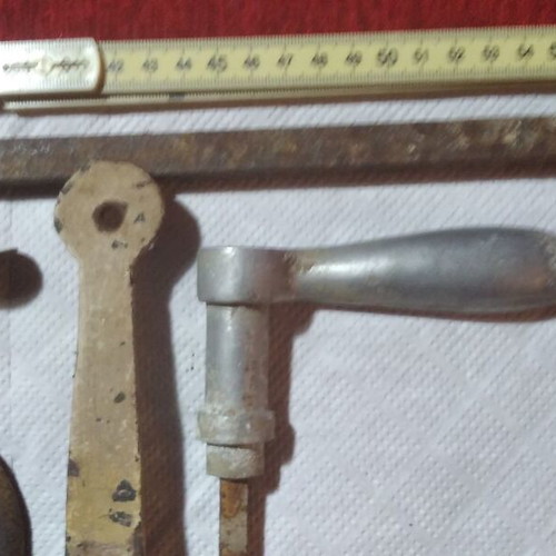Antique iron items used, pack of 11 pieces 1780-1850