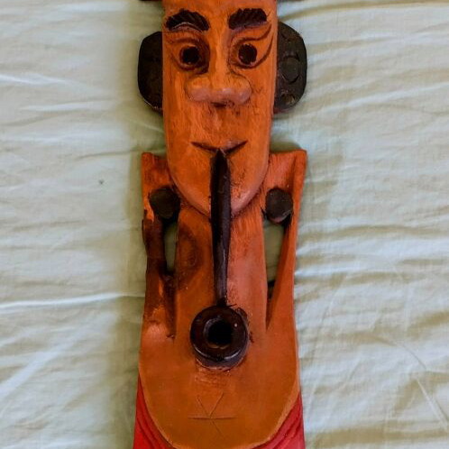 Maya mask wooden decorative like new