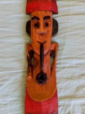 Maya mask wooden decorative like new