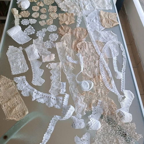 Handmade embroidered doilies like new