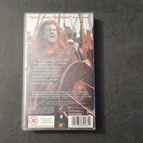 Braveheart VHS tape used