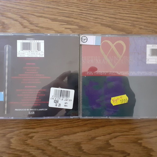 Simple Minds 2CD pack In The City Of Light (Live) & Glittering Prize like new