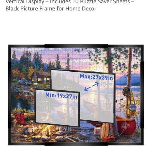 Puzzle frame set, pack of 2, with assembly accessories