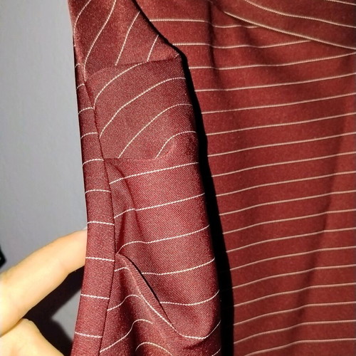 Shein striped summer skirt XL like new, red