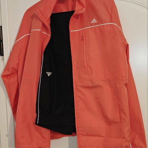 Adidas tracksuit size 42 like new, black and orange