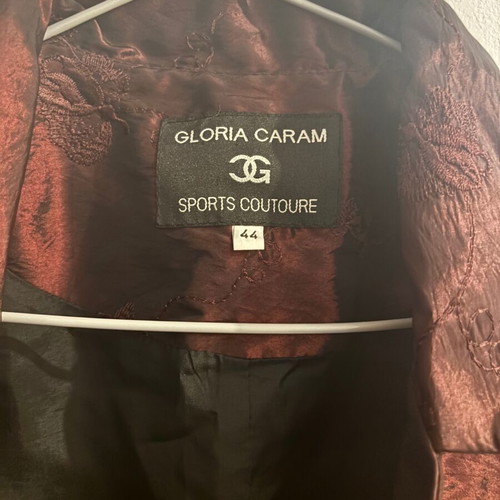 Women's vintage jacket like new, dark burgundy-brown, size XL