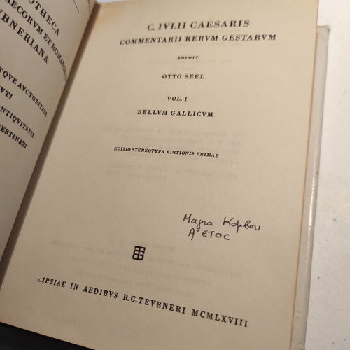 C. Julius Caesar Bellum Gallicum used