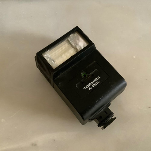 Toshiba A-25L vintage camera flash used