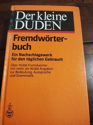 Der Kleine Duden Fremdwörterbuch dictionary used, Greek language