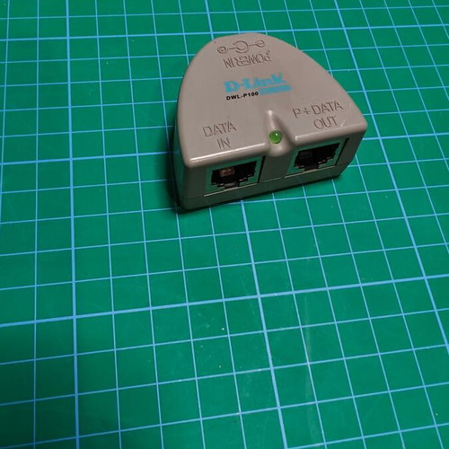 D-LINK DWL-P100 Power Over Ethernet Adapter used, Base Unit