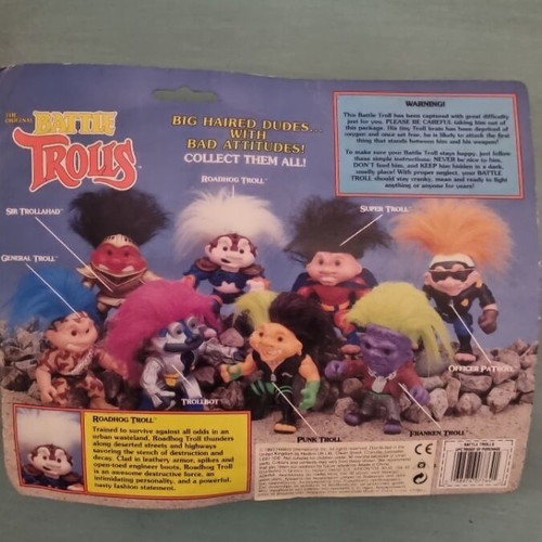 Vintage Battle Trolls Roadhog Troll Hasbro 1992 sealed MOC
