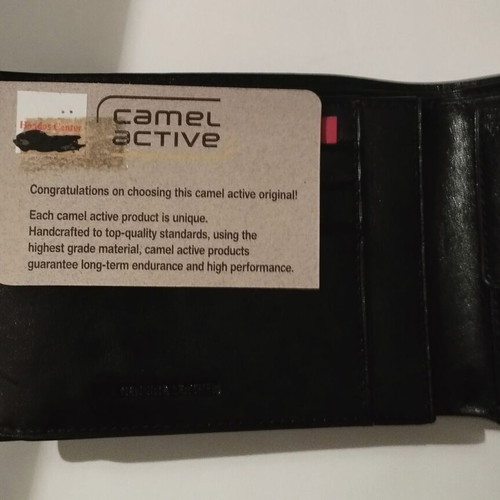 Leather wallets Ferre, Columbia, Camel active new, black