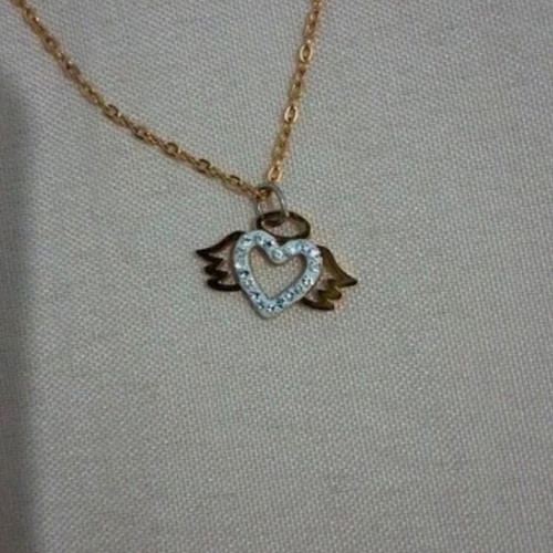 Necklace made of stainless steel, new, gold color