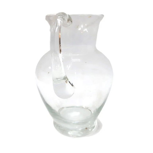 Vintage glass pitcher like new, transparent