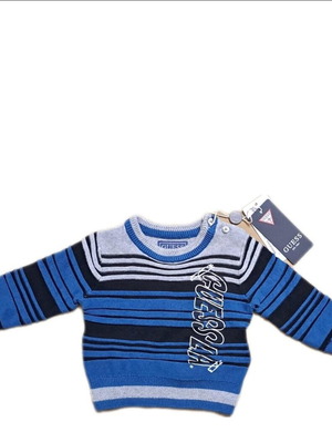 Striped cotton sweater Guess new, size 3/6M