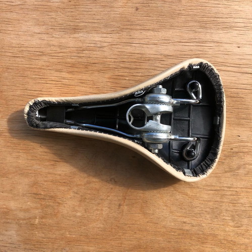 BMX Bicycle Saddle Cream Vintage New
