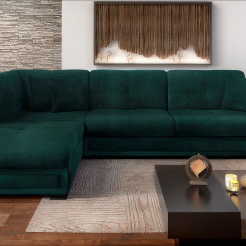 Corner sofa used 305x205 cm with bed function and storage space