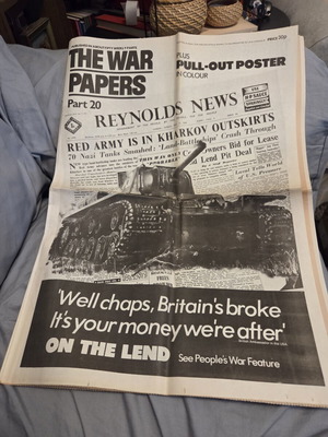 The War Papers μέρος 20 μεταχειρισμένο, εφημερίδα Β' Παγκοσμίου Πολέμου