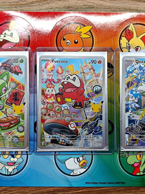 Pokemon First Partner Series 3 Starters Promo Cards from Paldea Region, brand new