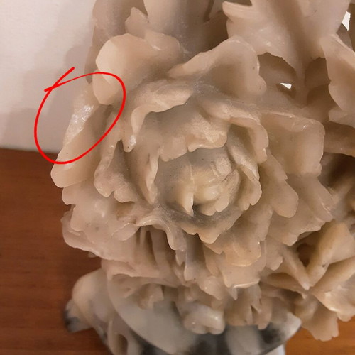 Handmade Chinese decoration used, made of steatite
