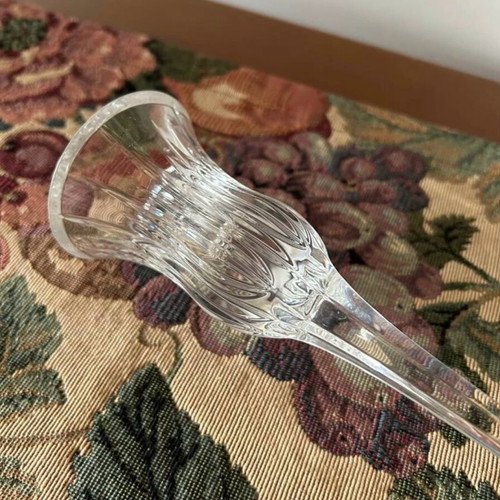 Crystal candlesticks like new, set of 2, 20 cm height