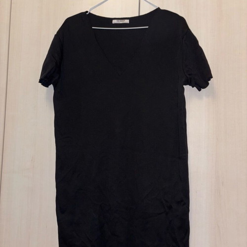 Short-sleeve mako dress like new, black, size S