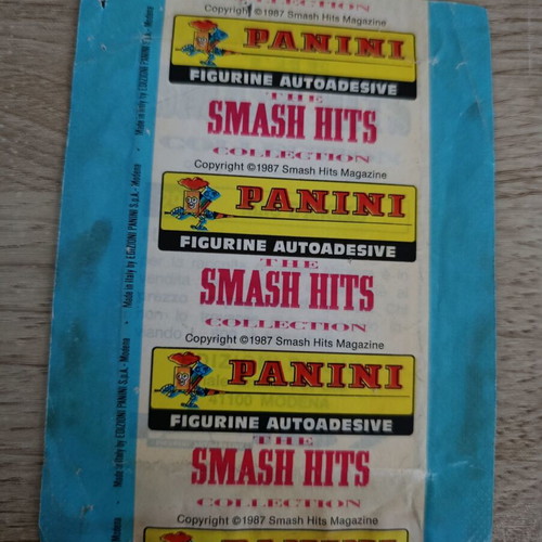 Panini Smash Hits 1987 packs used, Italian and English edition