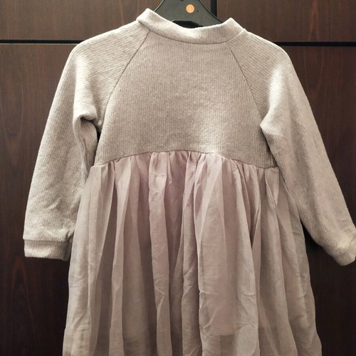 Φόρεμα Zara γκρι σαν καινούργιο, μέγεθος 104 cm για 4 ετών